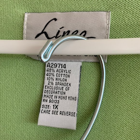 Linea by Louis Dell'Olio Green Sweater and Skirt knit set - Large and 1X - NWT - Picture 5 of 8